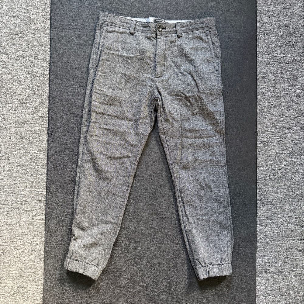 Banana Republic Men’s Dress Pants Wool Aiden Fit 33x30 Gray